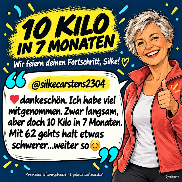 Illustration zur Geschichte von @silkecarstens2304: 10 kg in 7 Monaten