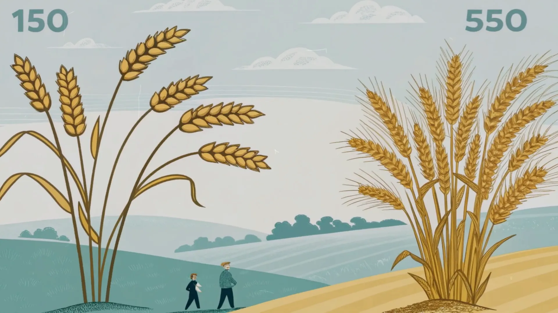 Historische Entwicklung von Weizen und Landwirtschaft