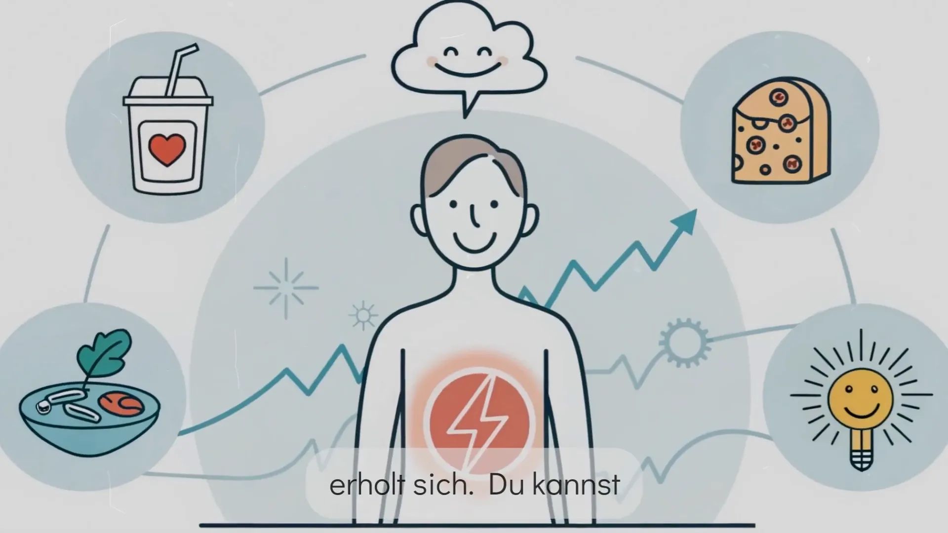 Frau fühlt sich energiegeladen und gesund