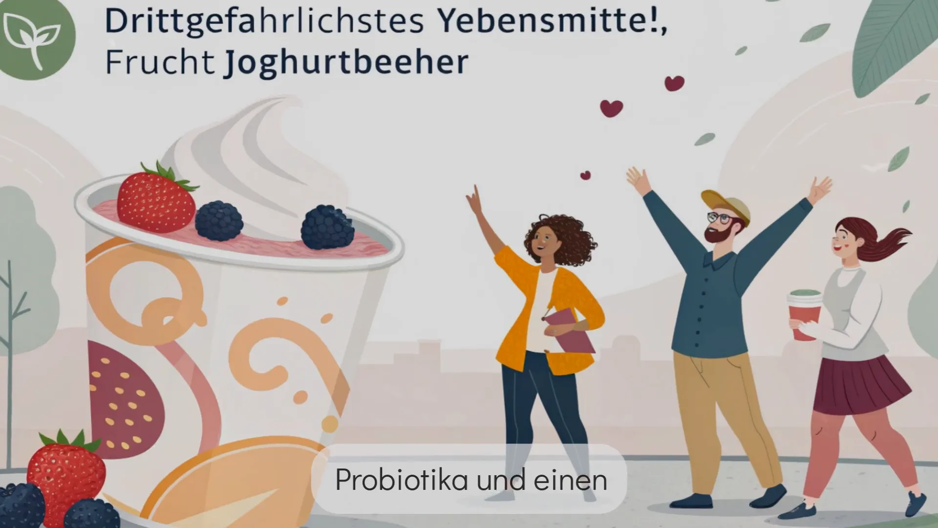 Verschiedene aromatisierte Fruchtjoghurts im Supermarkt
