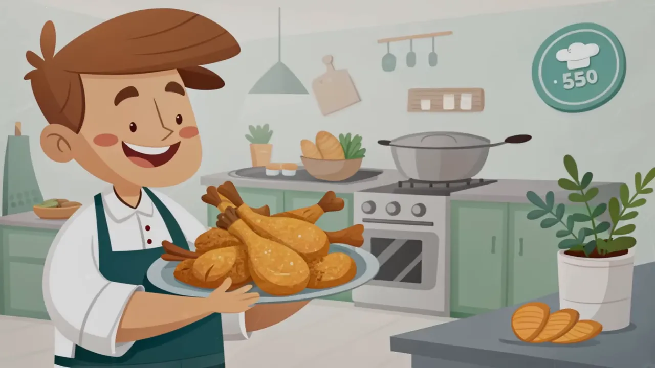 Gebackene Hähnchenschenkel mit Kräutern