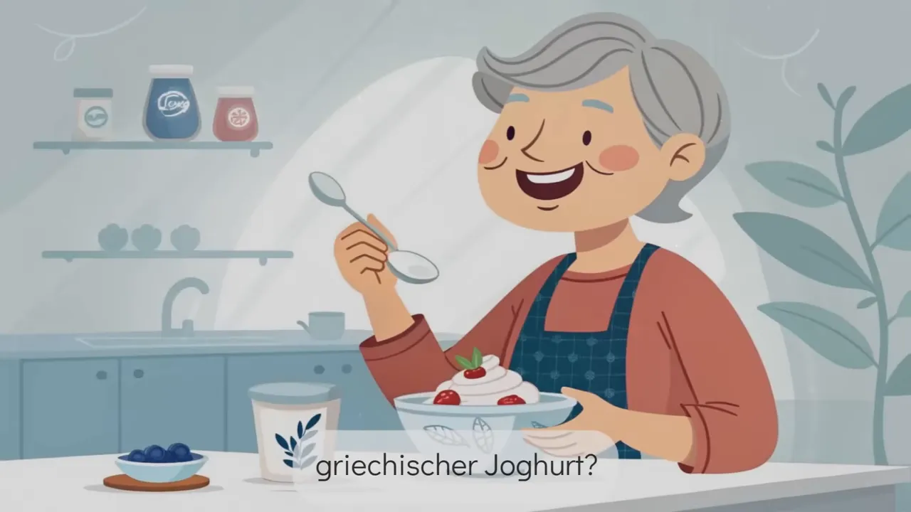 Becher griechischer Joghurt mit Nüssen