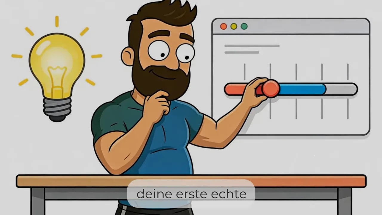 Illustration mit Glühbirne und Messleiste: zweiwöchiger Test fürs persönliche Kaffee-Timing im Fasten