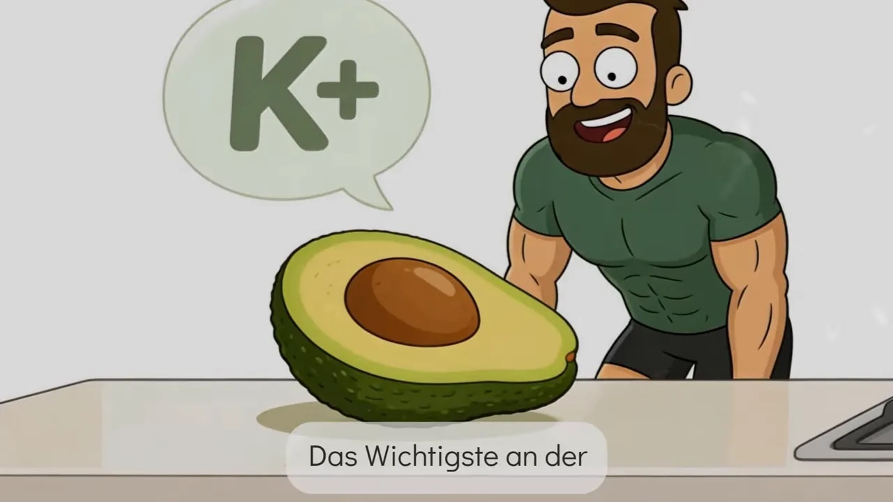 Illustration: Avocado als „das Wichtigste an der“ im Kontext von Low Carb