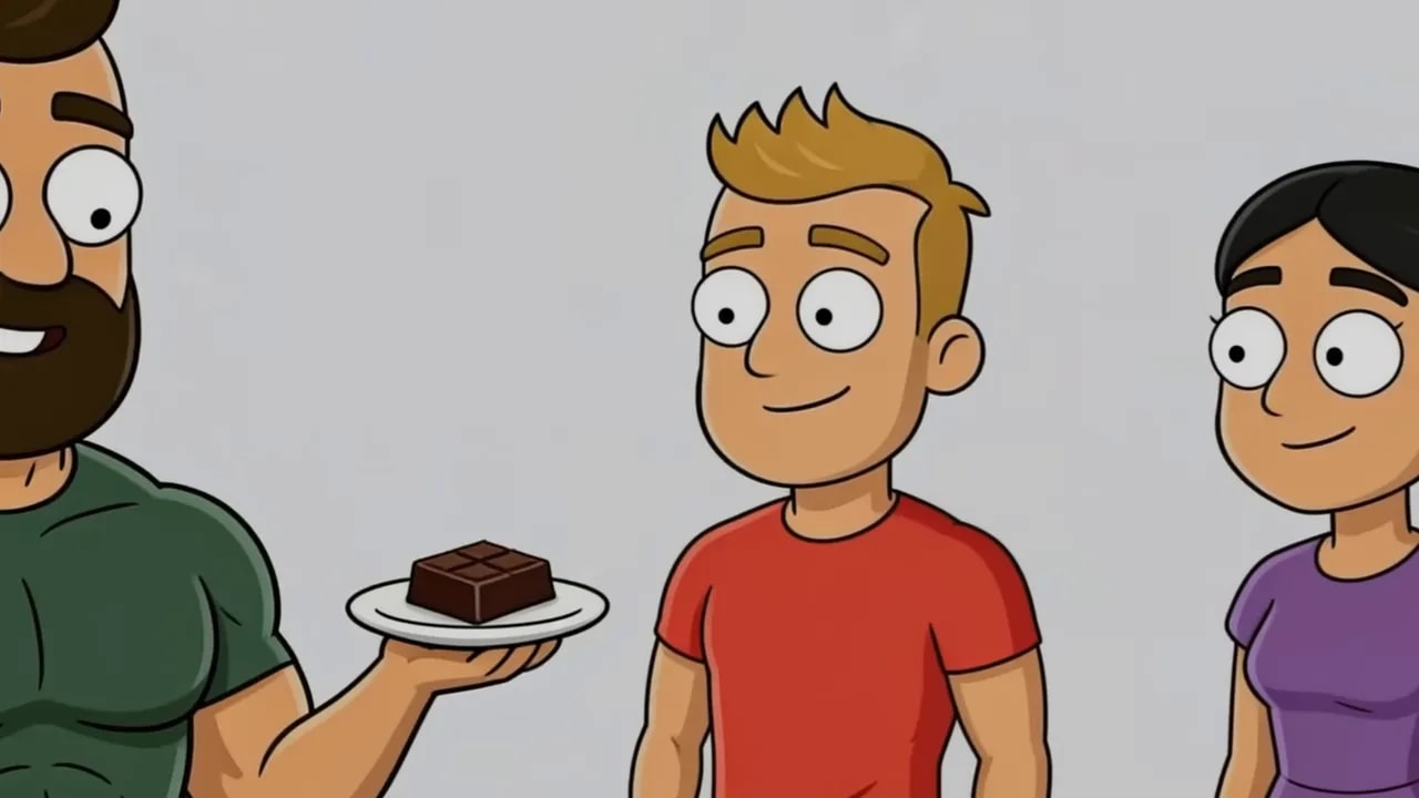 große Tafel dunkle Schokolade auf einem Holzbrett mit Aufschrift 85 percent cocoa