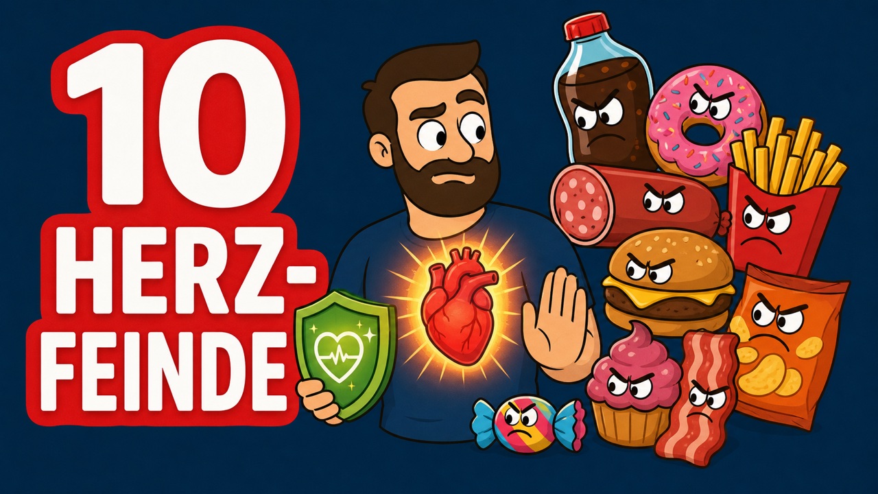Top 10 Lebensmittel, die Dein HERZ ZERSTÖREN