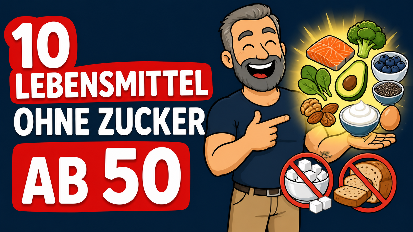Die 10 BESTEN Lebensmittel ohne Kohlenhydrate & Zucker (Ü50 unbedingt ansehen!)