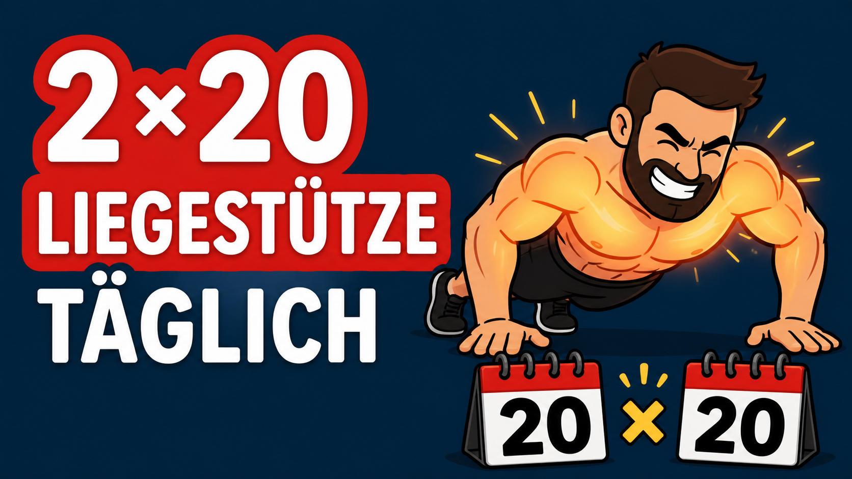 Das passiert, wenn du 2 mal täglich 20 Liegestütze machst