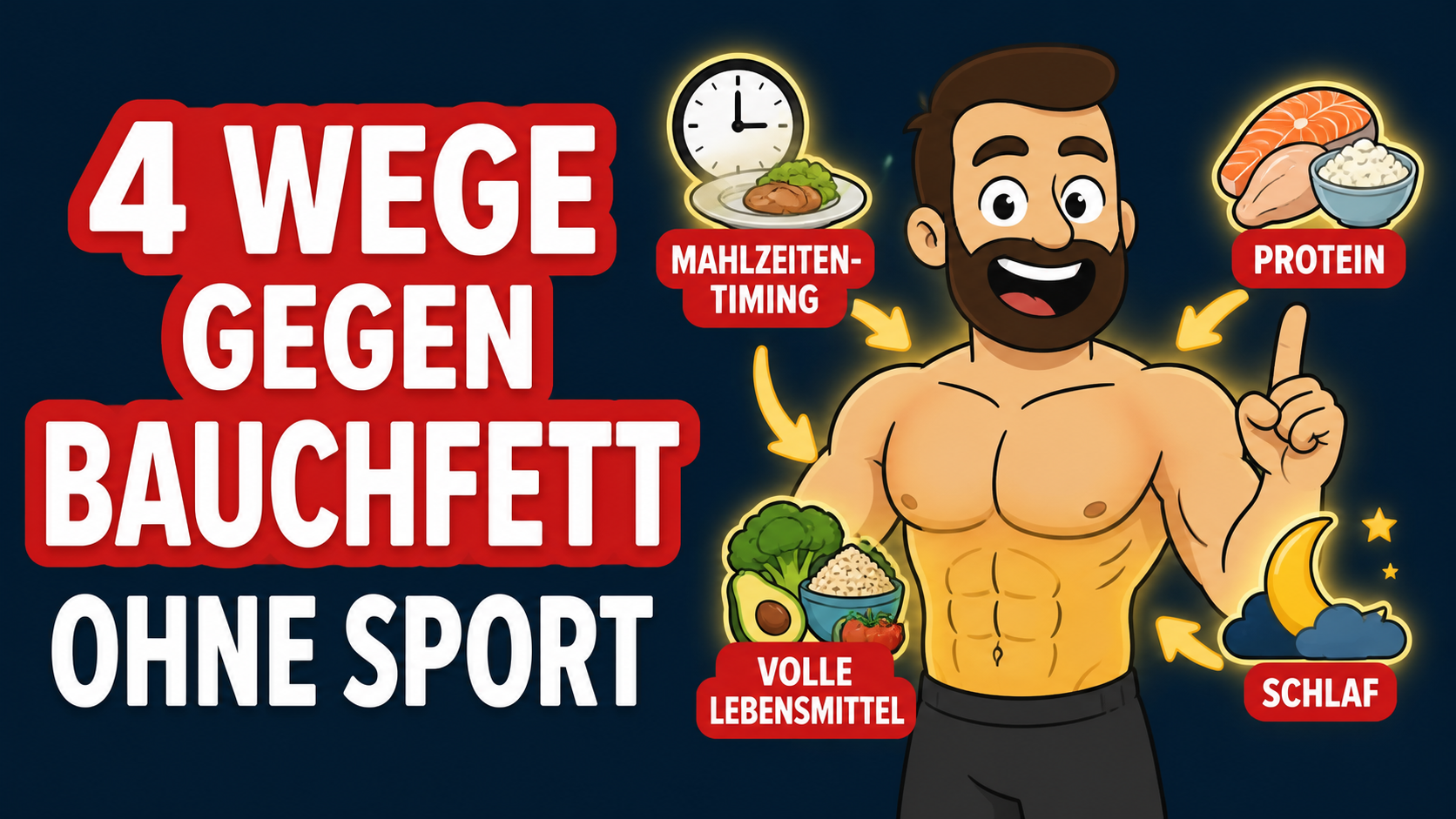 4 Wege, um Bauchfett in 30 Tagen zu verlieren (OHNE Sport zu machen)