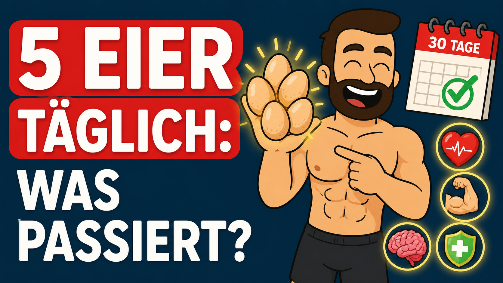 Was passiert, wenn du JEDEN Tag 5 Eier isst? (30 Tage Challenge)