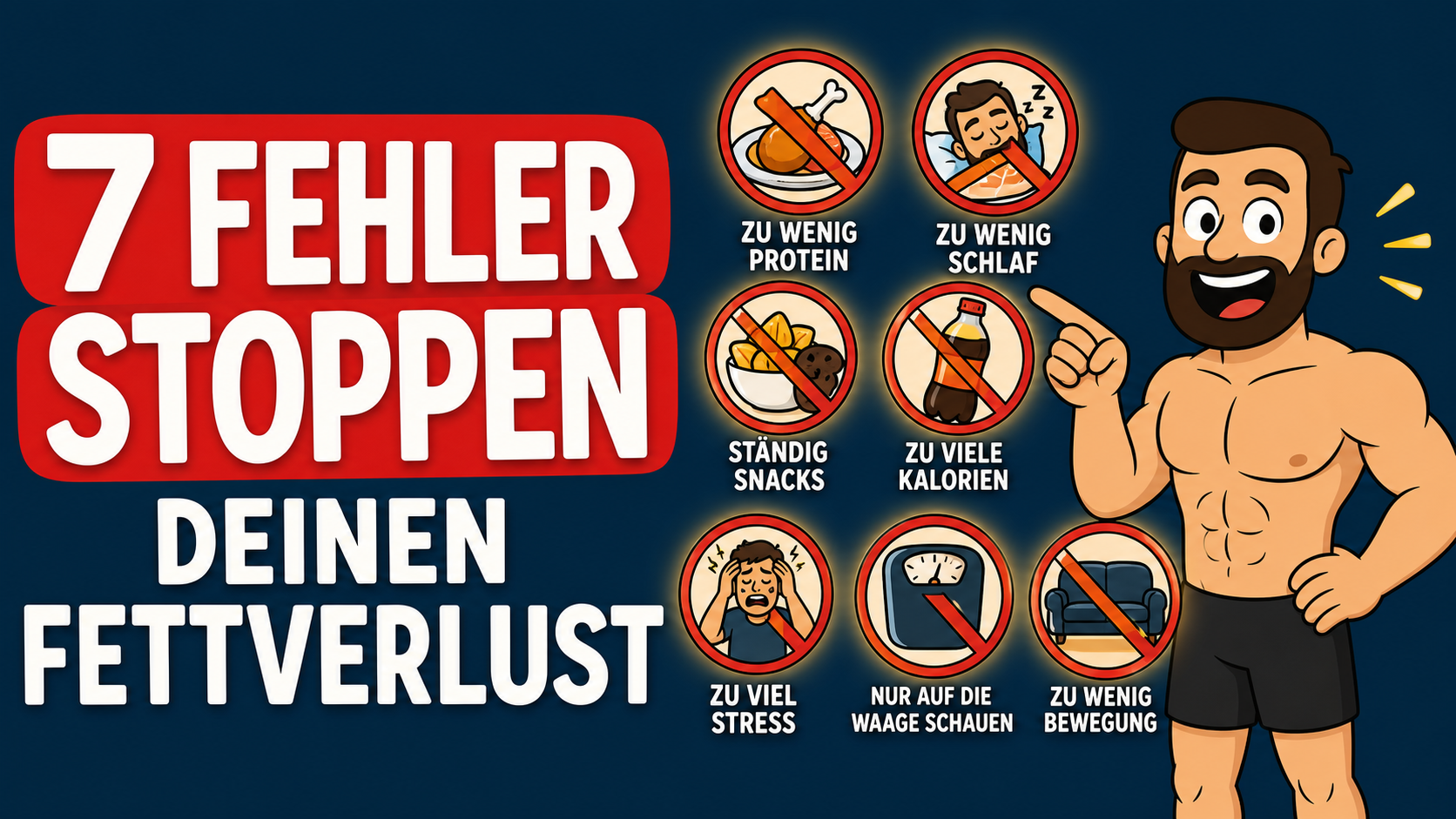 Stoppe diese 7 Fettverlust-Fehler (sie halten dich fett)