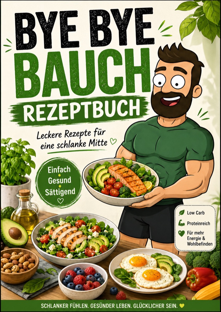 ByeByeBauch Rezeptbuch mit 60 einfachen Rezepten
