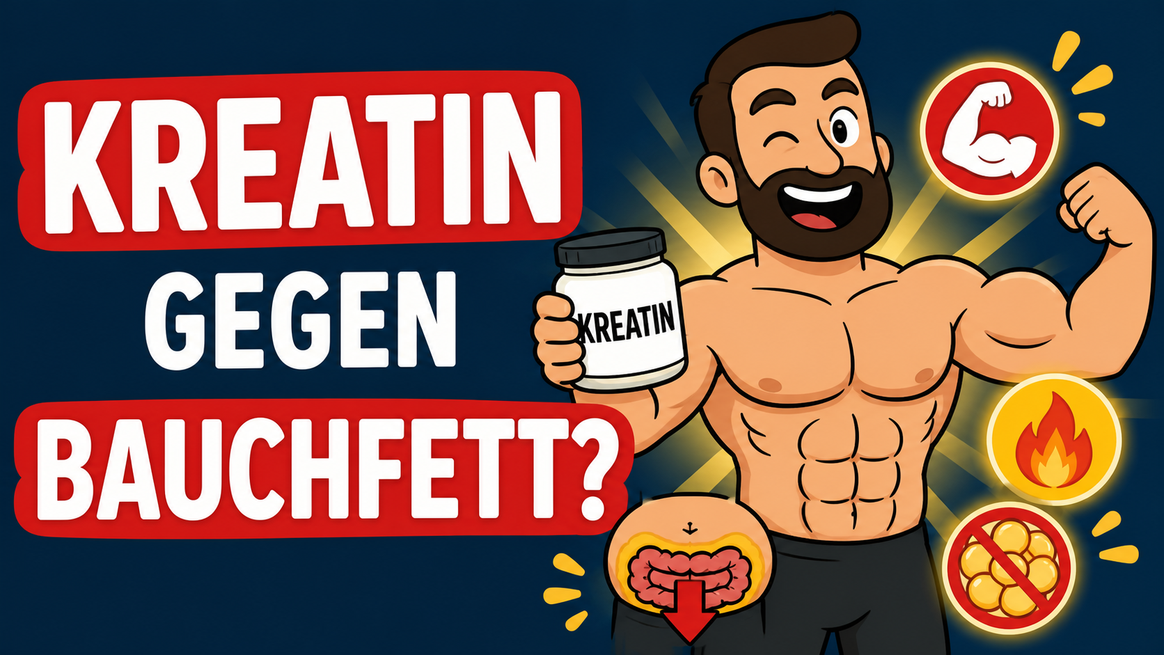 Die WAHRHEIT darüber wie KREATIN dein Bauchfett zum schmelzen bringt